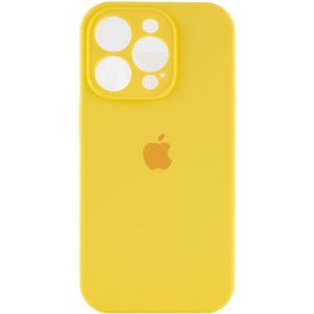 Чохол Silicone Case Full Camera Protective (AA) для Apple iPhone 14 Pro (6.1") Жовтий / Yellow