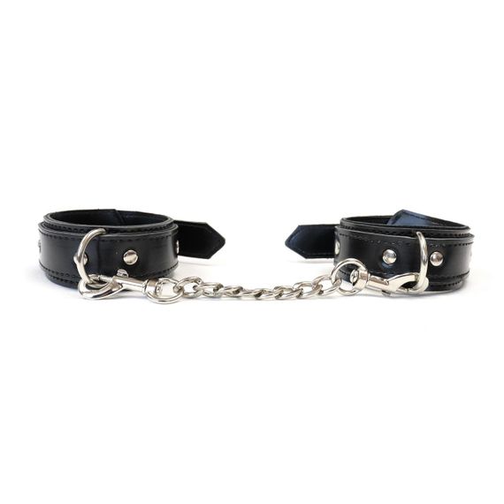 Наручники из экокожи Art of Sex - Handcuffs Emoji, цвет черный Sex Aura | Зображення 2