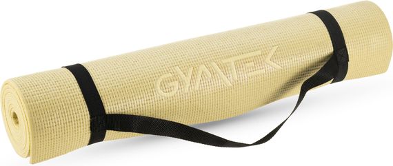 Килимок (мат) для фітнесу та йоги Gymtek Queenfit 0,5см жовтий | Зображення 1
