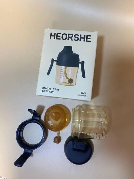 Поїльник дитячий HEORSHE 210 мл Чорний | Зображення 2