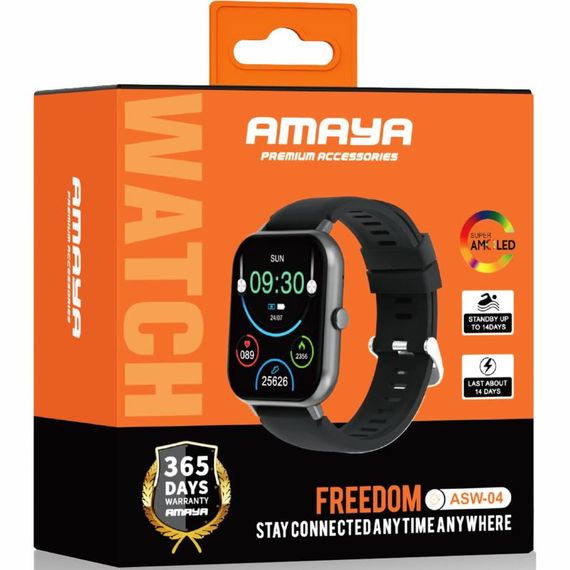 Смарт-годинник Amaya ASW-04 Smart sports watch (call version) Black | Зображення 1