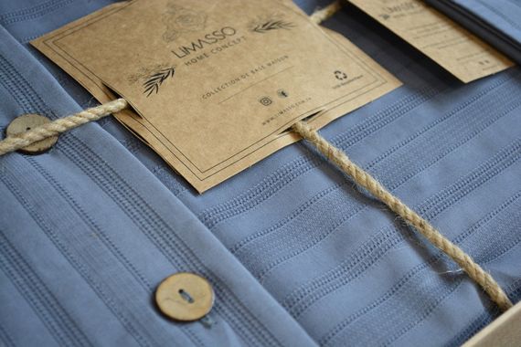 Постельное белье Limasso Ranforse 200 х 220 см Paradiso Natural Grey | Зображення 4