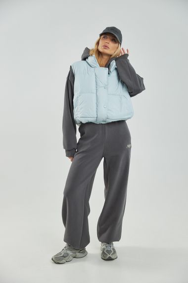 Тепла жилетка на блискавці - небесно-блакитний цвет, M (є розміри) | Зображення 2