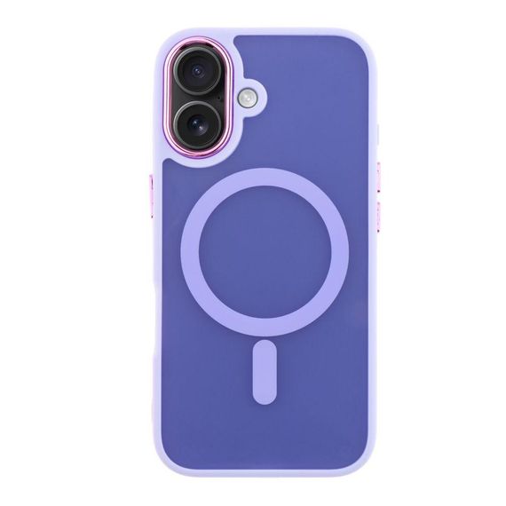 Чохол TPU+PC Space Magnetic Color with Magsafe для iPhone 16 Plus Колір Фіолетовий