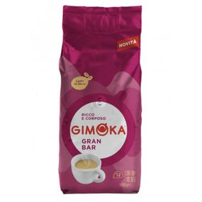 Кофе в зернах Gimoka Gran Bar, 1кг, Италия, темной обжарки, купаж робуста и арабика