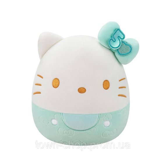 Мягкая игрушка Squishmallows – Хеллоу Китти в изумрудном (20 cm)