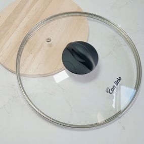 Кришка скляна Con Brio 24 см CB-9024р універсальна для каструль і сковорідок