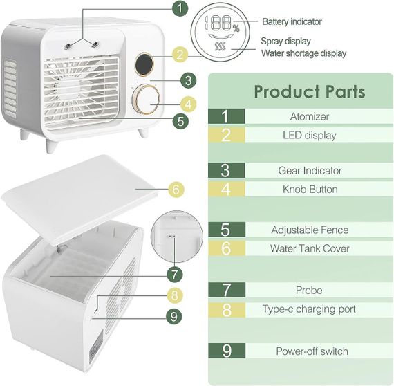 Зволожувач повітря RGB ароматизація XPRO Aroma Humidifier (44937-_365) | Зображення 5