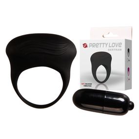 Эрекционное кольцо - Pretty Love Bertram Penis Ring Black Sex Aura