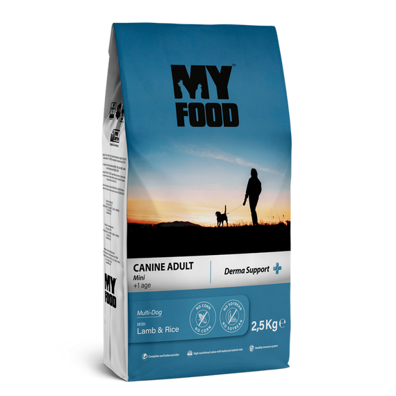 Сухой Корм ​​Myfood Суперпремиум для взрослых собак малых пород с Агнцем и Рисом 2,5 кг