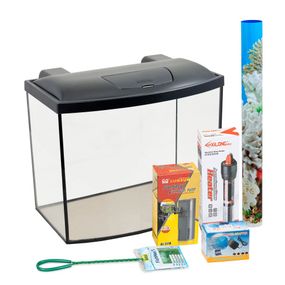 Акваріумний комплект Природа Скалярія Led овальний 50х40х30 см 52 л