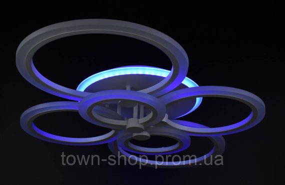 Люстра потолочная LED с пультом A2374/6-RGB-wh Белый 11х57х77 см. | Зображення 6