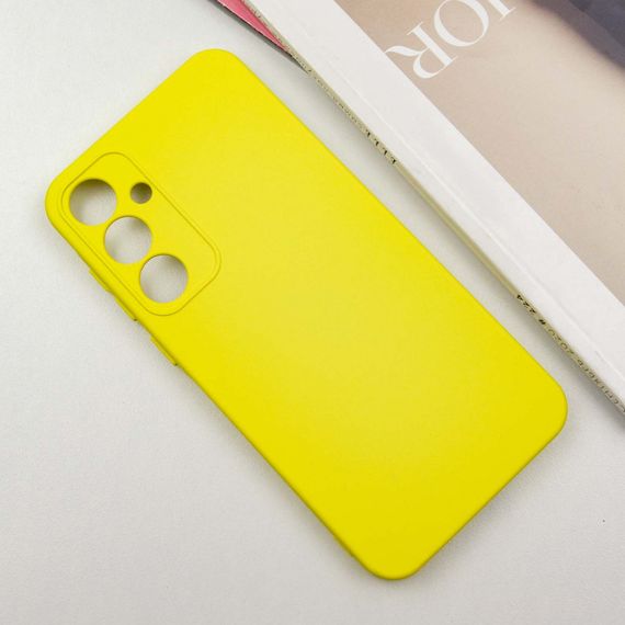 Чохол Silicone Cover Lakshmi Full Camera (A) для Samsung Galaxy S23 FE Жовтий / Flash | Зображення 1