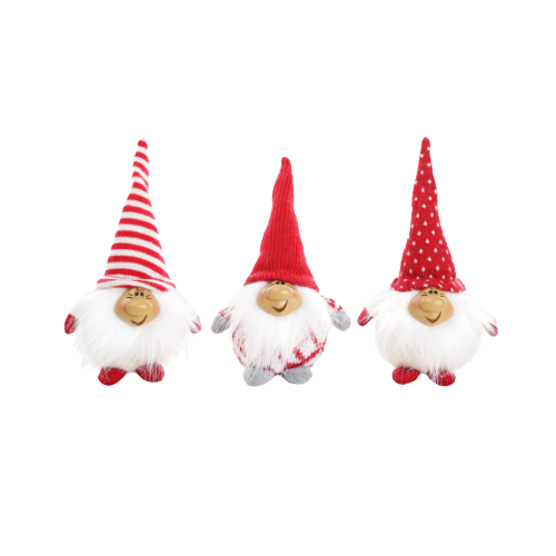 Новорічна м'яка іграшка Санта (3 види) 17см БОНА ДИ