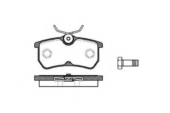 Колодка гальм. диск. FORD FIESTA, FOCUS задн. (вир-во REMSA) REMSA 069300 на FORD FOCUS (DAW, DBW)