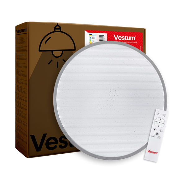 GRILL матовий 72W 375*60мм 3000К- 6500K 5600Lm з пультом чорний