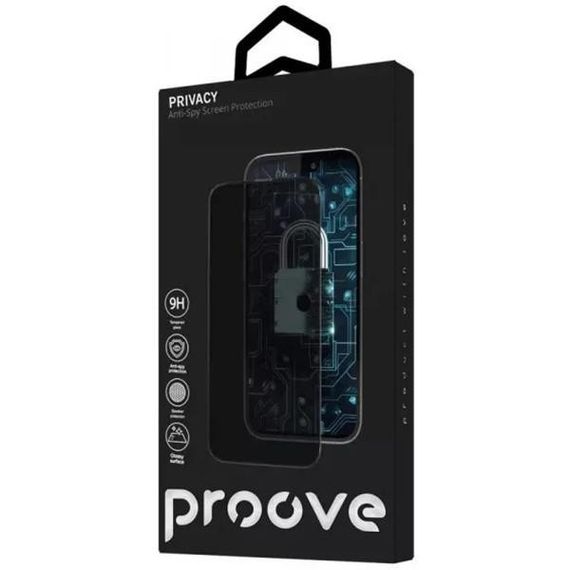 Захисне скло для телефону Proove Захисне скло  Privacy для iPhone 13/13 Pro/14 Black (PGPPRI140001) | Зображення 1