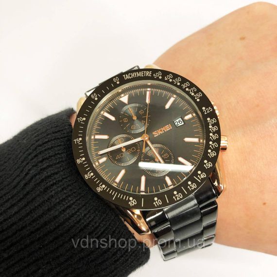 Брендові чоловічі годинники на браслеті SKMEI, Елітні наручні годинники чоловічі LY-88 | Зображення 9