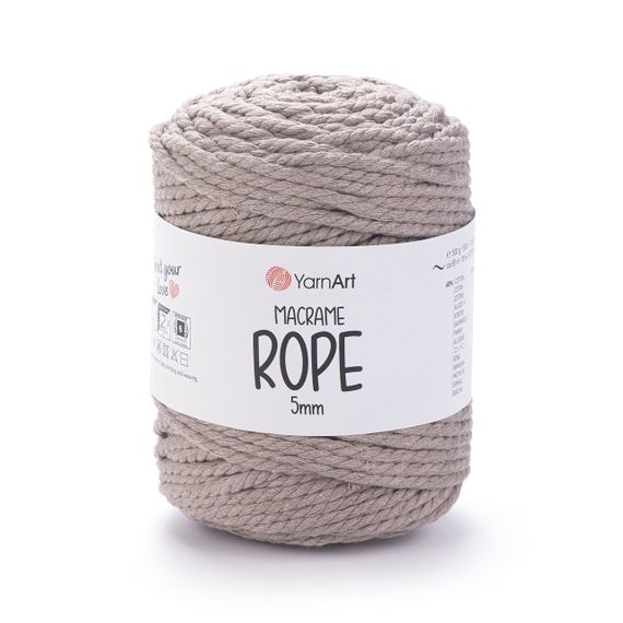 Пряжа YarnArt Macrame Rope 5 мм 768 бавовняний шнур для макраме, панно та кашпо