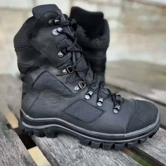 Берцы тактические демисезонные Stalker мембрана Gore-Tex черные | Зображення 4