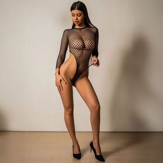 Боді-Сітка Babydoll 44 Чорний 5368 | Зображення 9