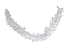 Гірлянда хвойна штучна біла, 270 см довжина, 35 см діаметр