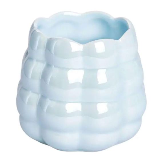 Набір десертних виделок і ложок на 3 персони з підставкою з порцелянау 7 предметів Блакитний HP-20-57 | Зображення 2