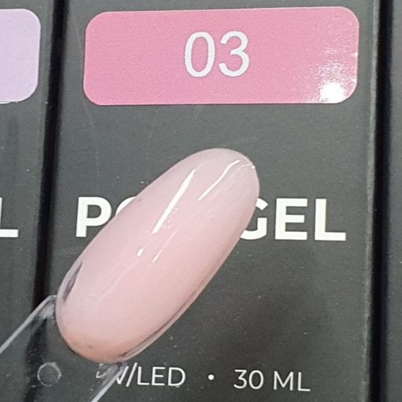 Полігель Bee Nails №03 (тілесно-рожевий) в тюбику 30мл