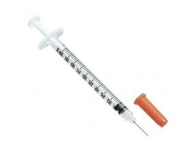 Шприц інсуліновий 3 комп з інтегрованою голкою