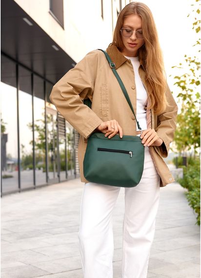 Сумка жіноча Sambag Rose зелена 27 х 25 х 5 см (94380007) | Зображення 3