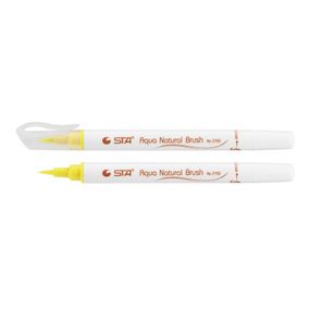 Художественный маркер STA кисточка акварельная AQUA NATURAL BRUSH 3700, светло желтый (STA3700-2)