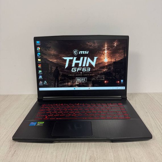 Ігровий  ноутбук Б-клас MSI Thin GF63 12UCX / 15.6" (1920x1080) IPS / Intel Core i5-12450H (8 (12) ядер по 3.3 - 4.4 GHz) / 16 GB DDR4 / 512 GB SSD / nVidia GeForce RTX 2050, 4 GB GDDR6, 64-bit / WebCam б/в | Зображення 2