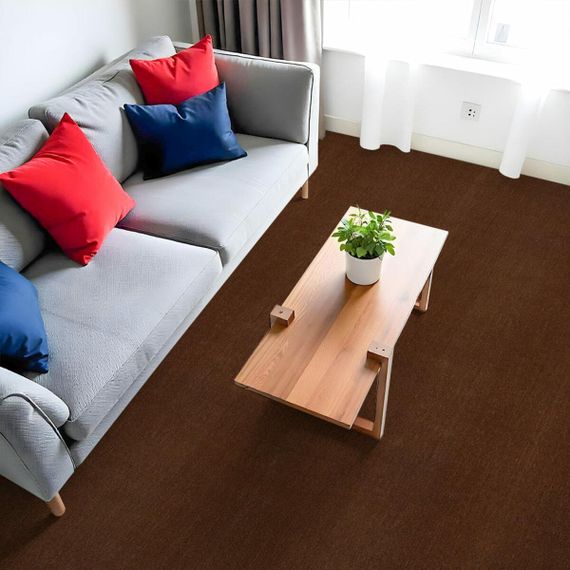 Самоклеюча плитка під ковролін в рулоні коричневий 600х3000мм SW-00002586 | Зображення 5