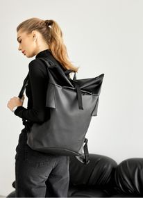 Жіночій рюкзак рол Sambag RollTop KZN чорний 39 х 28.5 х 15 см (24300001)