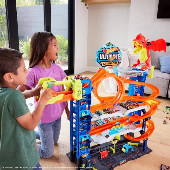 Игровой набор Hot Wheels City Ultimate Garage Хот Вилс Сити Легендарный Гараж с Драконом, лифтом, треком | Зображення 9