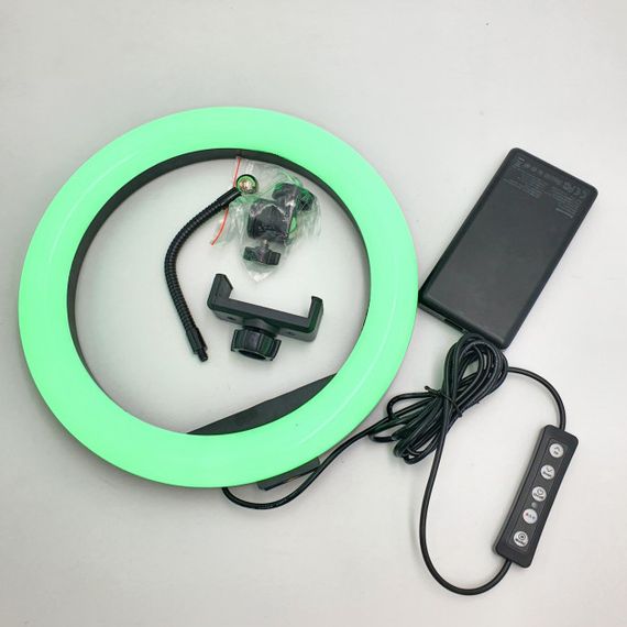 Світлодіодна кільцева RGB лампа MJ33 ∙ Селфі-кільце освітлювальне для фото та зйомок, 33 см | Зображення 2