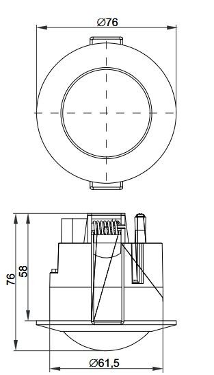 Датчик движения ДР 17А1 белый 1200Вт 360гр 6м IP20 Ny95505259 | Зображення 4