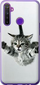 Чехол на Realme 6i Летящий котёнок "2322u-2059-17620"
