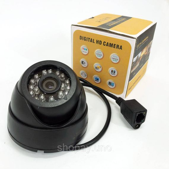 Камера відеоспостереження купольна HD Camera 349 IP 1.3 mp, Камера спостереження для квартири | Зображення 7