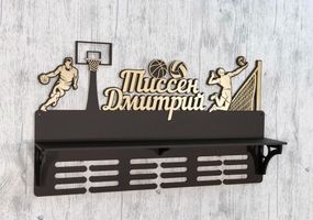Медальниця для баскетбола, волейбол, холдер для медалей, для кубків