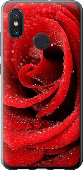 Чехол на Xiaomi Mi8 Красная роза "529u-1499-17620"
