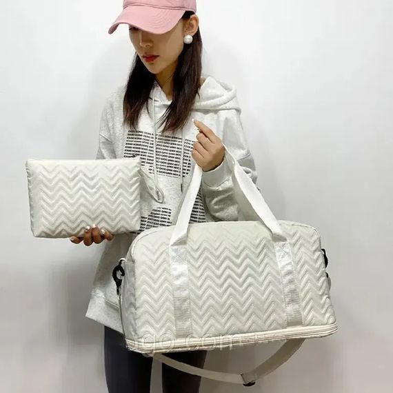 Жіноча дорожня сумка-клатч 48х28х24см XPRO XL-942 Білий (23457275603_332) | Зображення 6