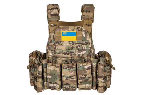 Плитоноска 2E Tactical , Тип 5, з кишенями для бічного захисту, камуфляж (2E-MILPLACARTYPE5-Y2-CC) | Зображення 1