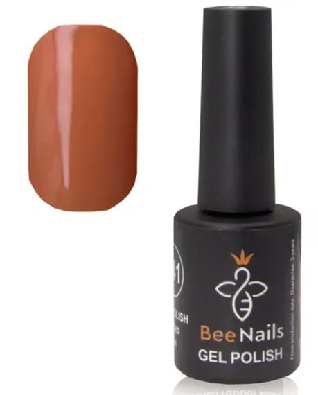 Гель-лак для нігтів Bee Nails 171 (імбирний) 8мл | Зображення 1