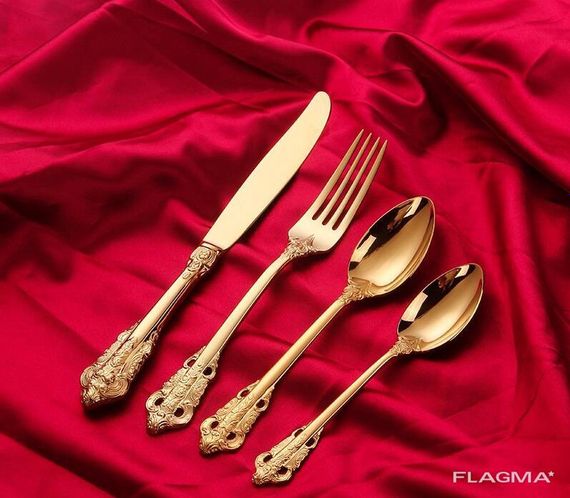 Набор столовых приборов Gold Vintage (на 1 персону) | Зображення 2