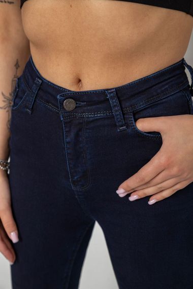 Джинси жіночі Skinny стрейч, колір синій, 182R9584 | Зображення 4
