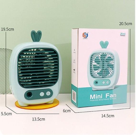 Вентилятор ручной портативный с функцией распыления водяного тумана MINI FAN