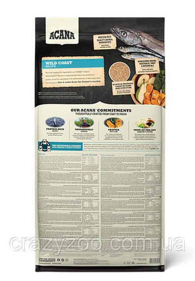Сухий корм для собак усіх порід Acana Classics Wild Coast Recipe з рибою 2 кг a56220 | Зображення 1