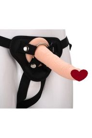 Реалистичный страпон REALSTUFF STRAP ON REAL DILDO Sex Aura