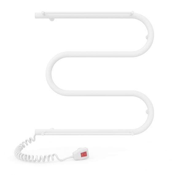 Електрична рушникосушарка Laris Зебра Змійовик 25 ЧФ3 500 х 500 з 2-ма поличками Е (підкл. зліва) | Зображення 1